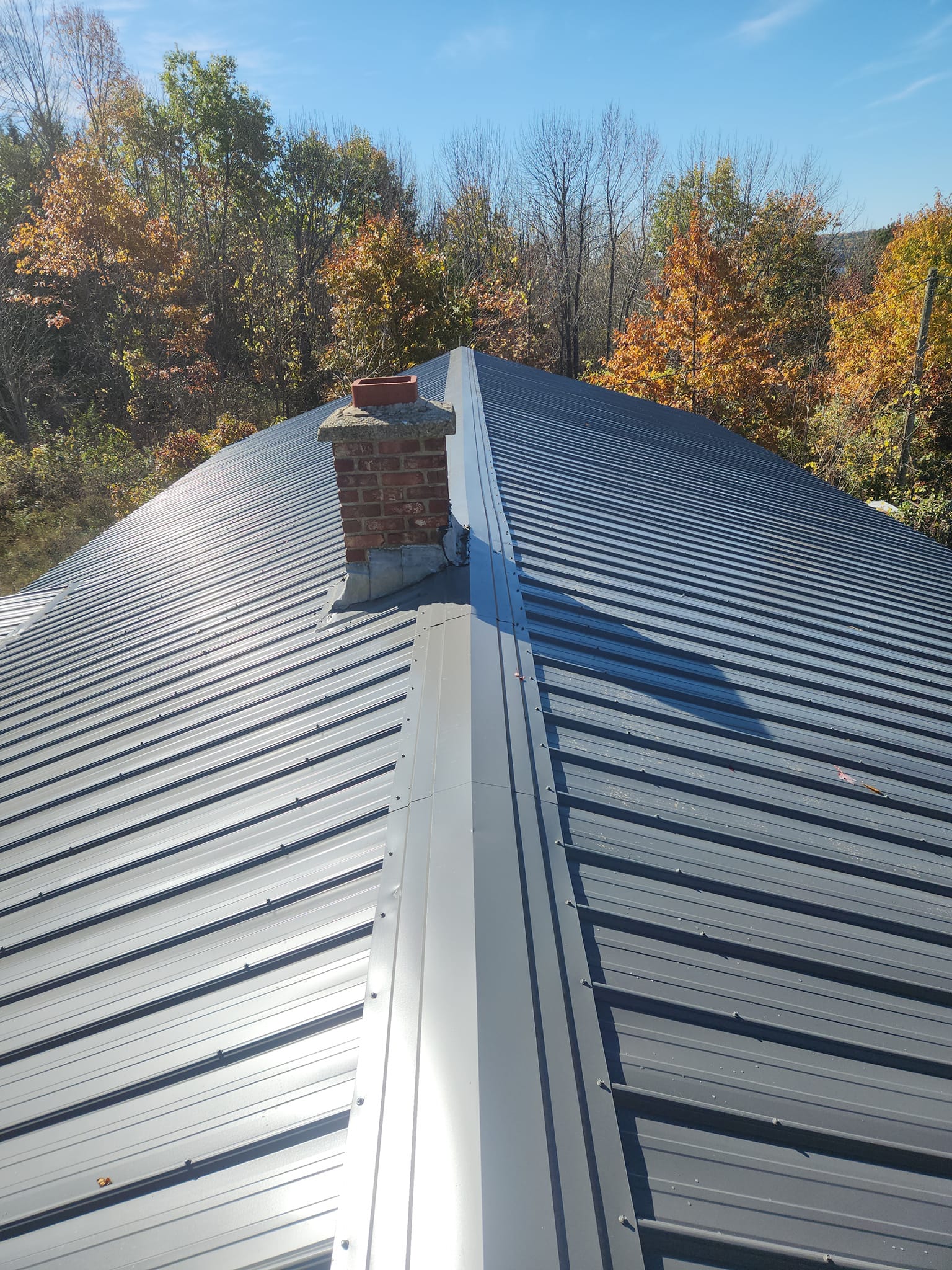 Completed roofing project